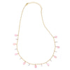 Pink Opal dangle necklace