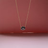 Labradorite Diamond Necklace