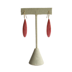 Rhodonite teardrop earrings