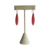 Rhodonite teardrop earrings