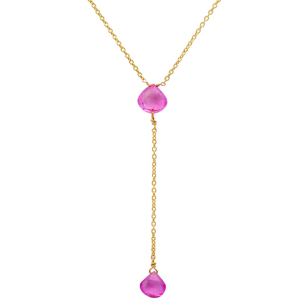 Pink Sapphire Necklace - Jewelry by Cari