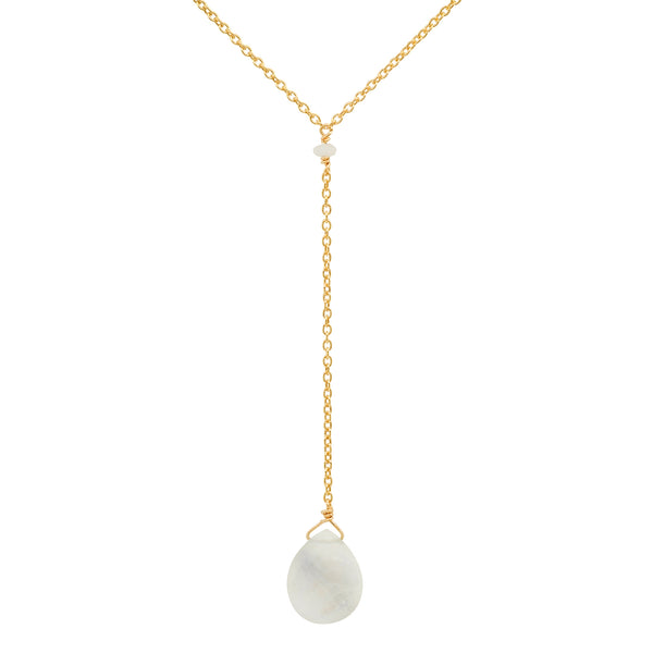 Teardrop Lariat Necklace