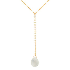 Teardrop Lariat Necklace