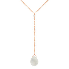 Teardrop Lariat Necklace