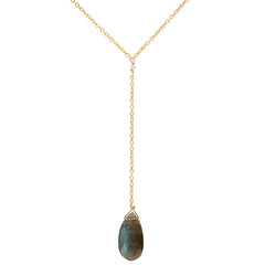 Teardrop Lariat Necklace