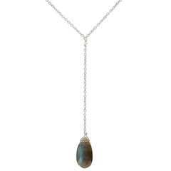 Teardrop Lariat Necklace