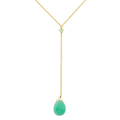 Teardrop Lariat Necklace