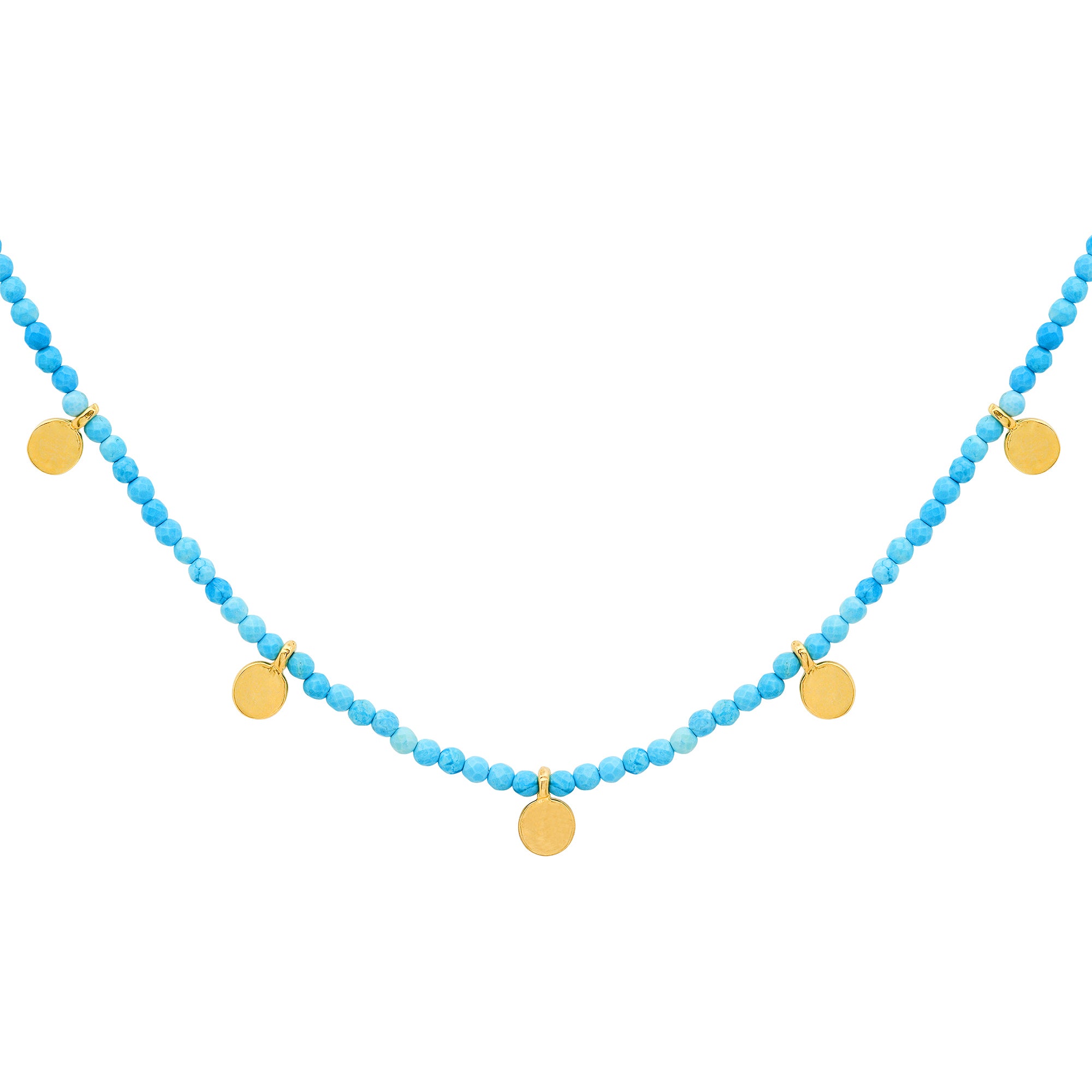 Gemstone Disk Choker