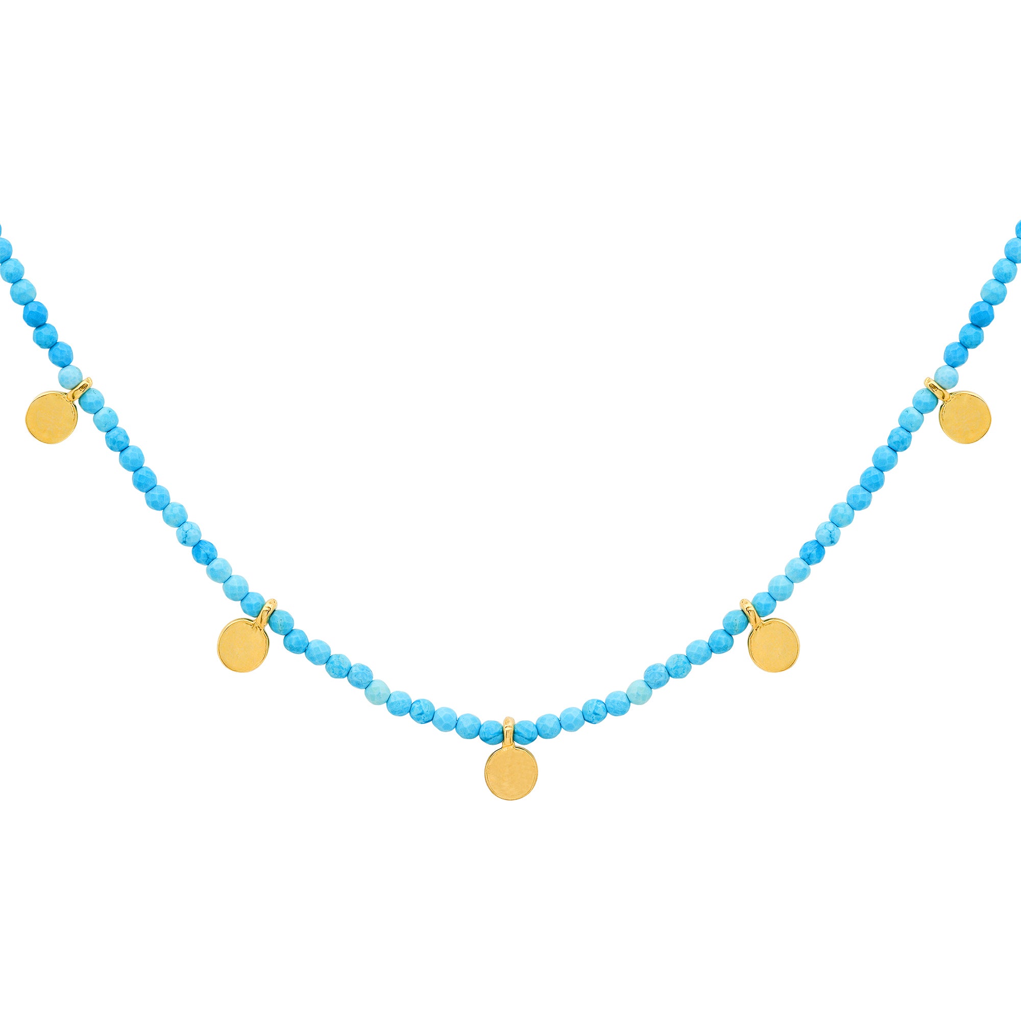 Gemstone Disk Choker