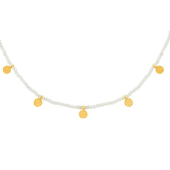 Gemstone Disk Choker