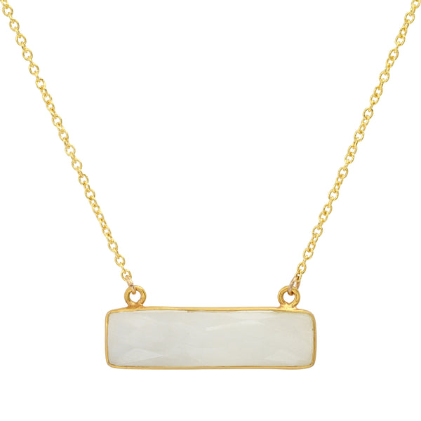 Gemstone Bar Necklace