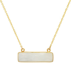 Gemstone Bar Necklace