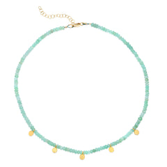 Gemstone Disk Choker