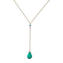 Teardrop Lariat Necklace