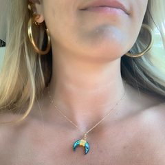 Abalone Moon Necklace