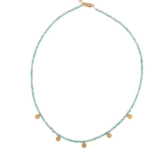 Gemstone Disk Choker