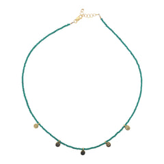 Gemstone Disk Choker