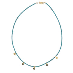 Gemstone Disk Choker