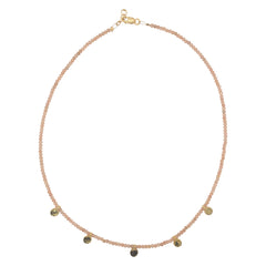 Gemstone Disk Choker