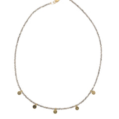 Gemstone Disk Choker