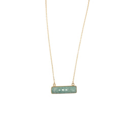 Gemstone Bar Necklace